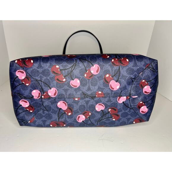 Coach City Denim Cherry Tote STYLE #CY691 - Picture 3 of 6